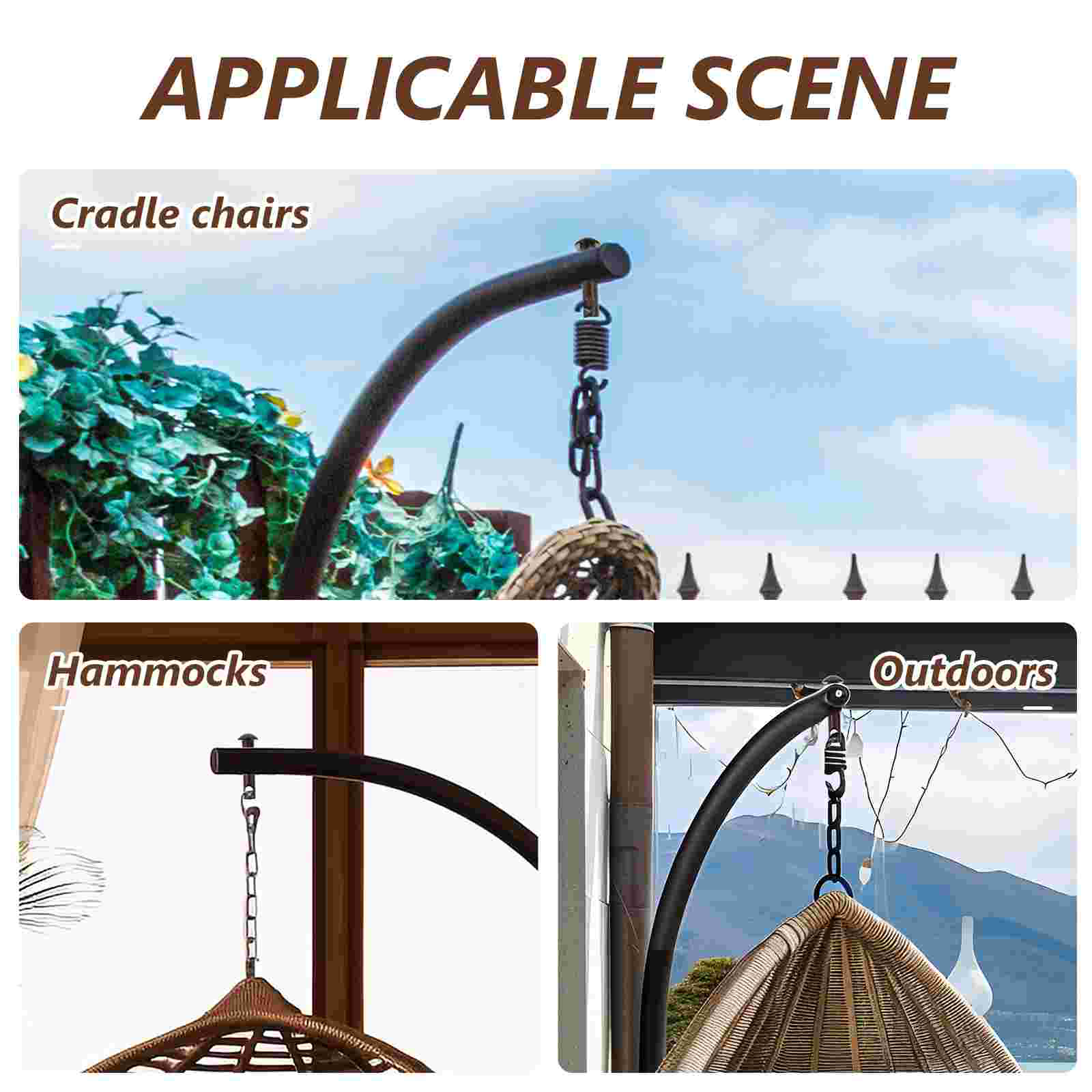 Hammock Latch Chair Hanging Kit Swing Plug Pin Fixing Hammocks for outside Sandbag Alloy Steel Metal