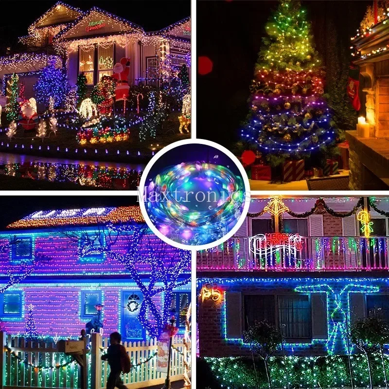 Dream color RGB LED Fee Lichterketten USB Bluetooth App Smart Girlande Lichterkette Hochzeits feier Weihnachts baum Dekor 2m 5m 10m