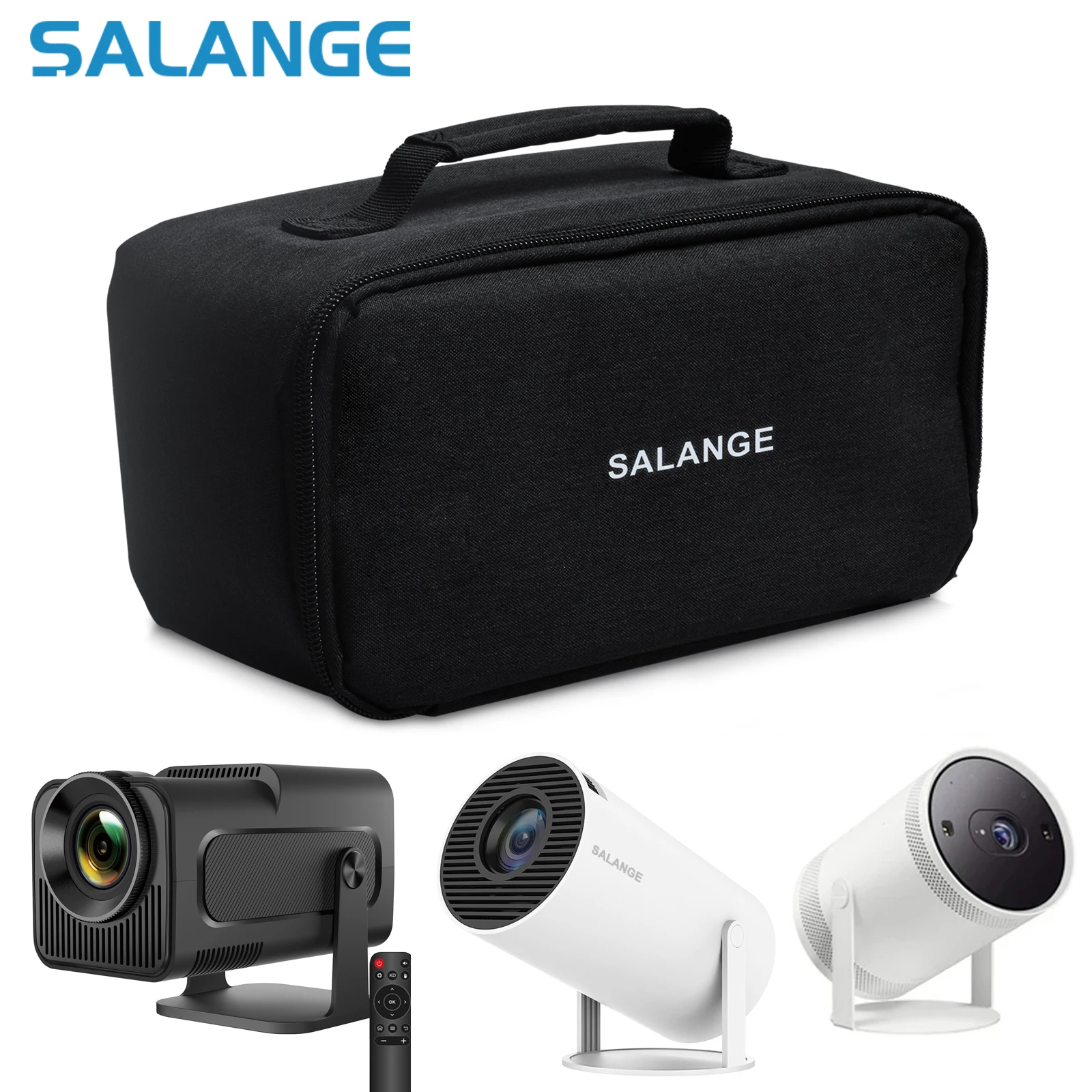 Salange hy300 hy320 caso de armazenamento viagem carry projetor saco para samsung o freestyle zíper protetor sacos de transporte para beamer