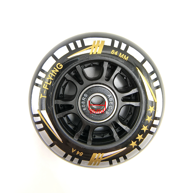 Roda de skate 84MM 84a 84x24 MM abec-9 608Rs 8 rodas/lote