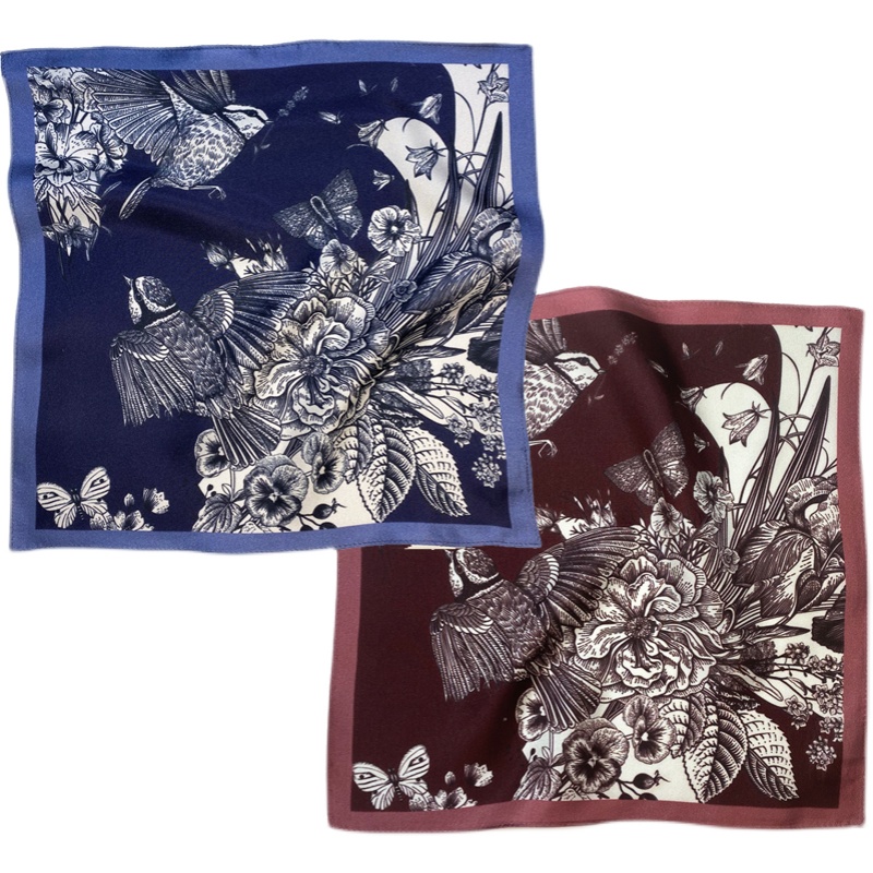 Hyde Park Silk Pocket Square Wedding Men's Blue Wine Red British Sle Wedding Suit Chest Scarf Square Silk Handkerchief