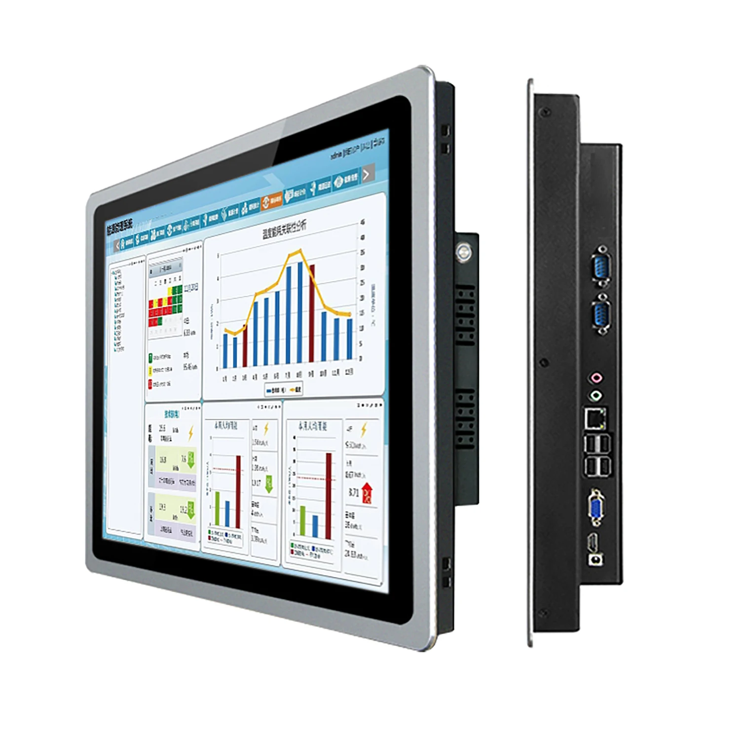 13,3 15,6 18,5 pulgadas industrial todo en uno pc con pantalla táctil capacitiva J1800 panel pc tableta wifi win10 pro 1366x768