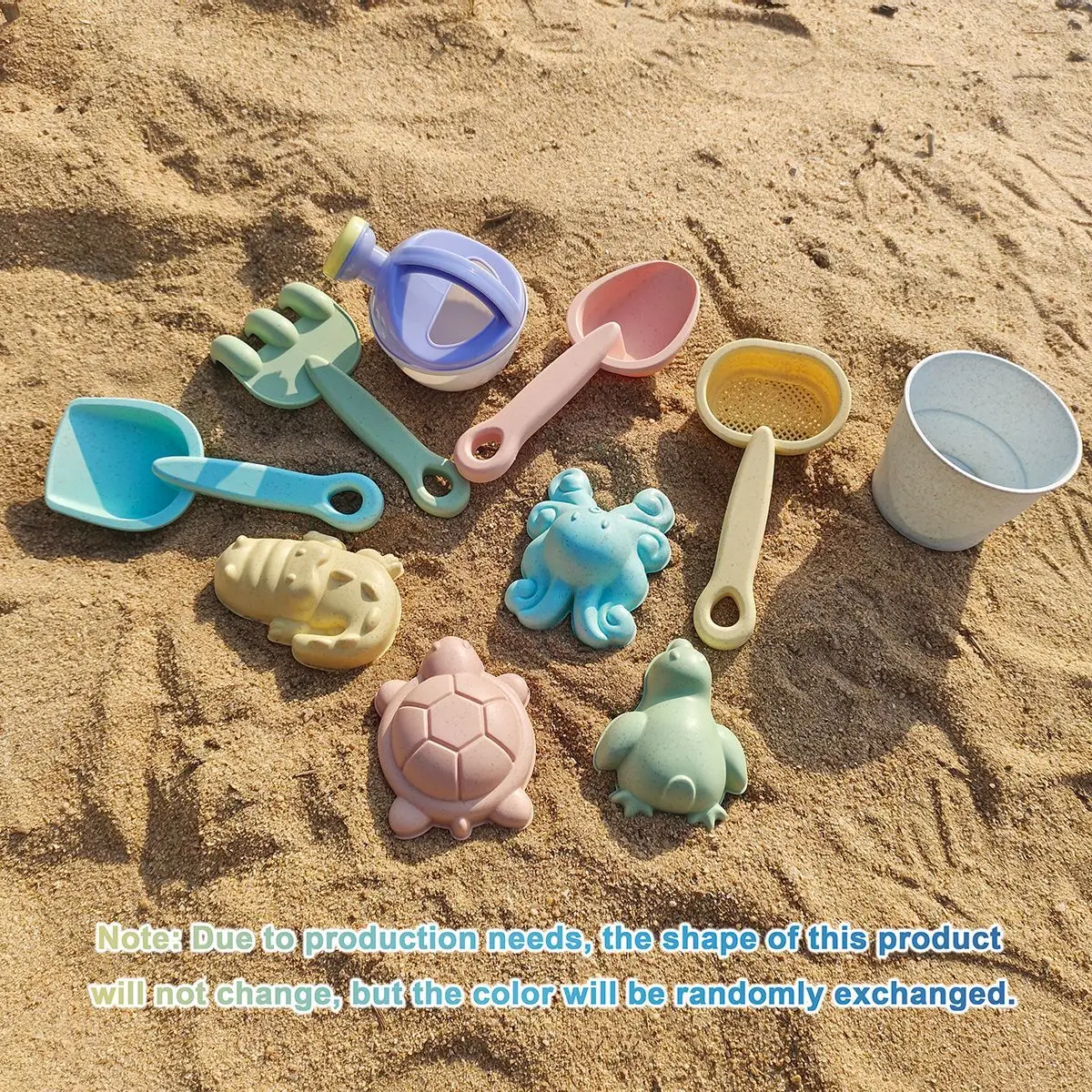 Juego de arena para playa, juego de agua, cubo plegable, juguetes de verano para niños, accesorios de juego al aire libre, Color aleatorio