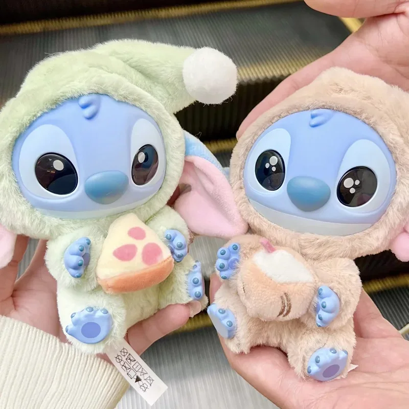 Figurka kolekcjonerska Stitch Eat When Sleepy Series Blind Box Vinyl Plush Doll Cute Snacking Pose Gift