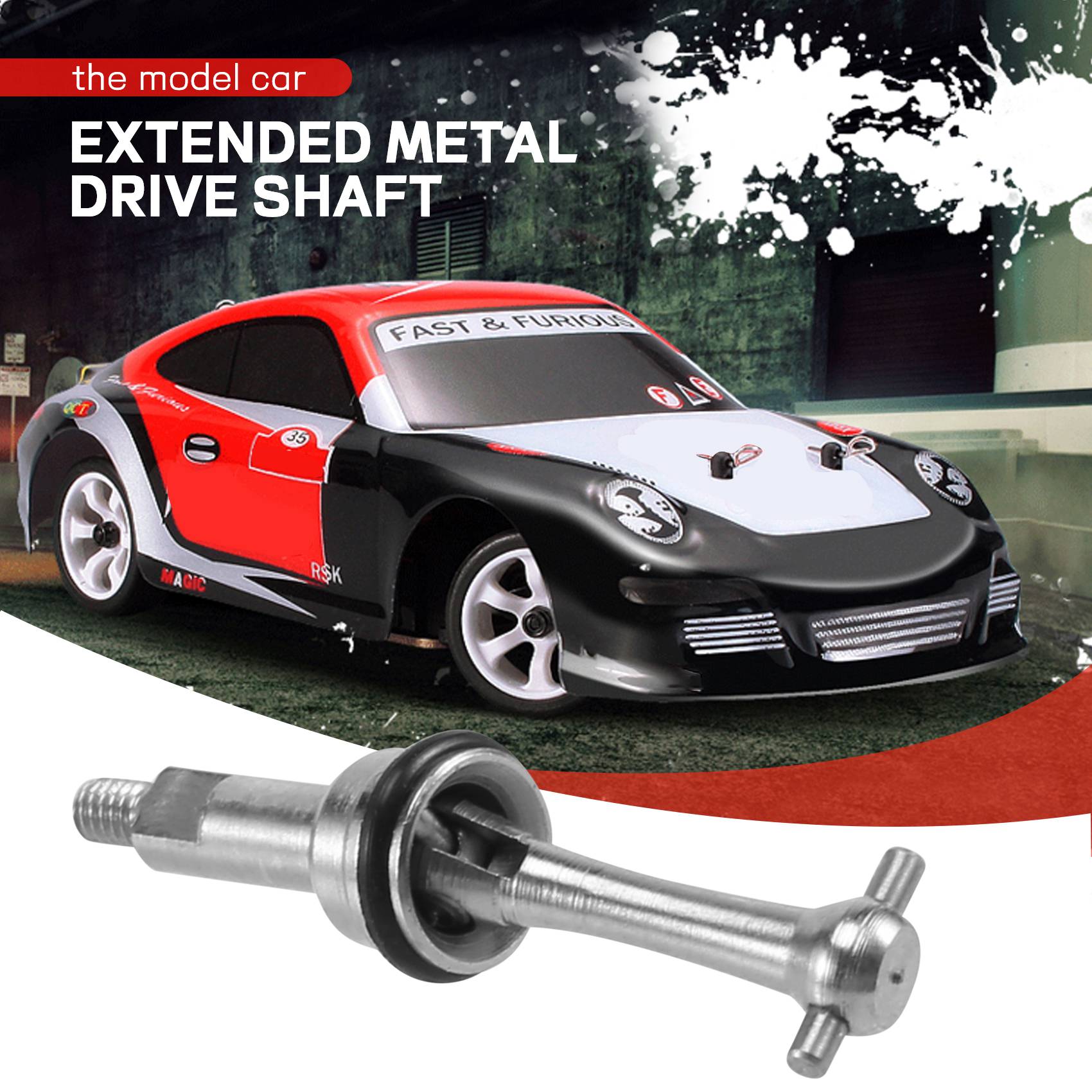 BABQ 4 個 2 ミリメートル拡張金属 CVD ユニバーサルジョイントシャフトトランスミッション Wltoys K969 K979 K989 P929 1/28 RC カーアップグレードパーツ用