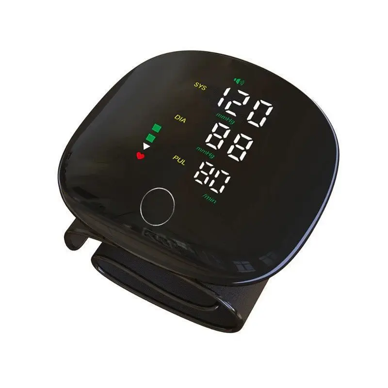 ชาร์จดิจิตอลเครื่องวัดความดันโลหิตที่ข้อมือ Sphygmomanometer Tonometer Tensiometer Heart Rate Pulse Meter สําหรับ home