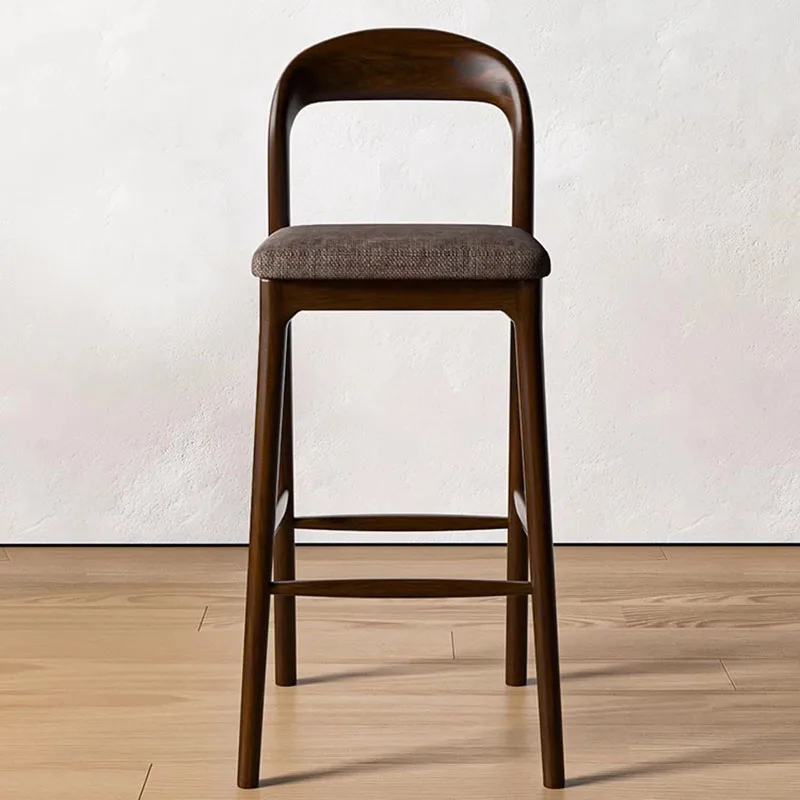 Wood With Back Bar Stools Balcony Modern Design Minimalist Office Barstools Relaxing Gaming Chaise De Bar Lounge Suite Furniture