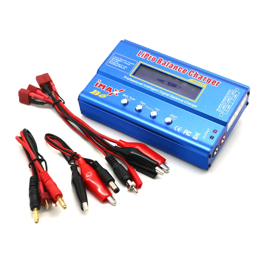 IMAX B6 80W Batterie Ladegerät Lipo NiMh Li-Ion Ni-Cd Digitale Lipro Balance Ladegerät Entlader AC Power 12V 5A Adapter Für Rc Auto