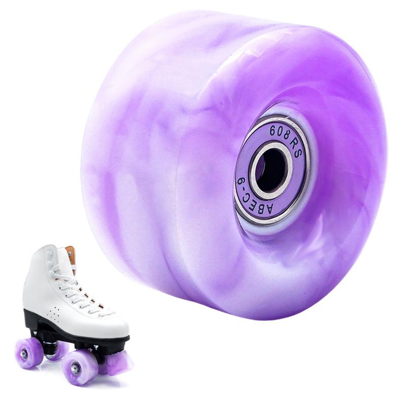Rollschuh räder Indoor-Rollschuh rad mit Lager-Pu-Mischfarben rädern für Double-Skating-Quad-Skates drinnen/draußen