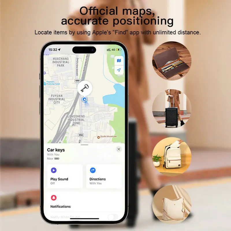 スマートマグネットカードトラッカー Apple と連携 Find My APP 携帯電話バックカバーカードホルダー ID カードホルダー iPhone 用スリムステッカー