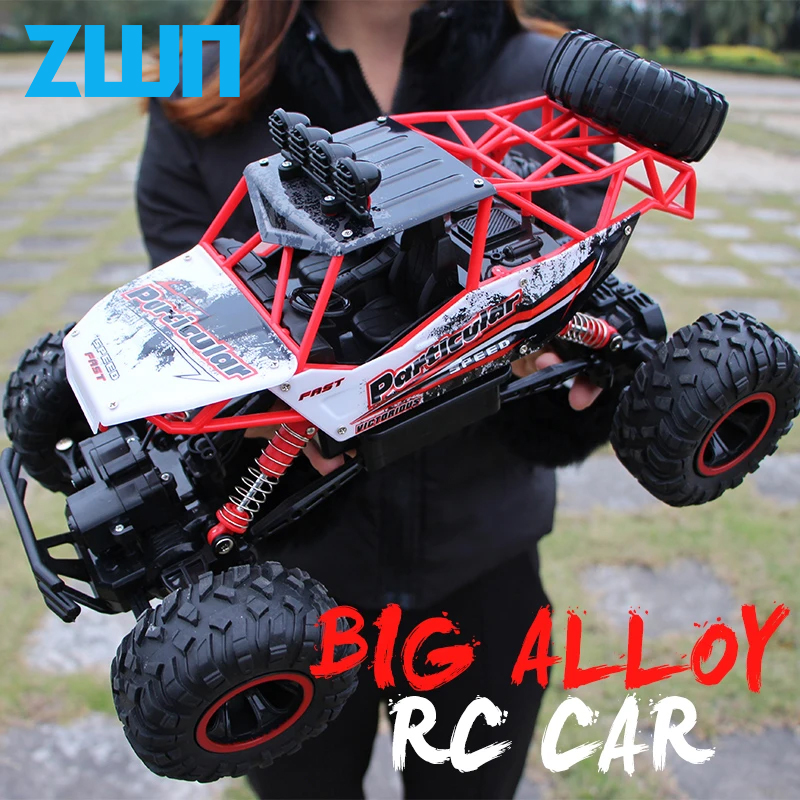 ZWN 1:12 / 1:16 4WD RC Auto mit LED-Leuchten 2,4G Funkfernbedienung Autos Buggy Off-Road Control Trucks Jungenspielzeug für Kinder