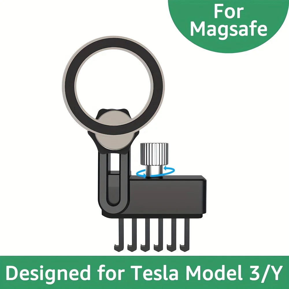 Soporte de teléfono para Tesla Model 3 Model Y, para soporte de coche MagSafe, accesorios Tesla aptos para teléfonos AIl