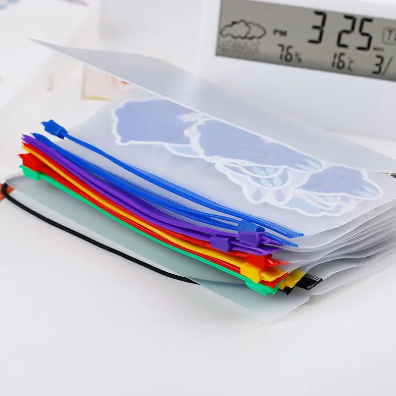 ノートブック用6穴バインダー,ポケットケース,防水,着色,PVC,十分な葉,予算,ラップホルダー,a5/a6