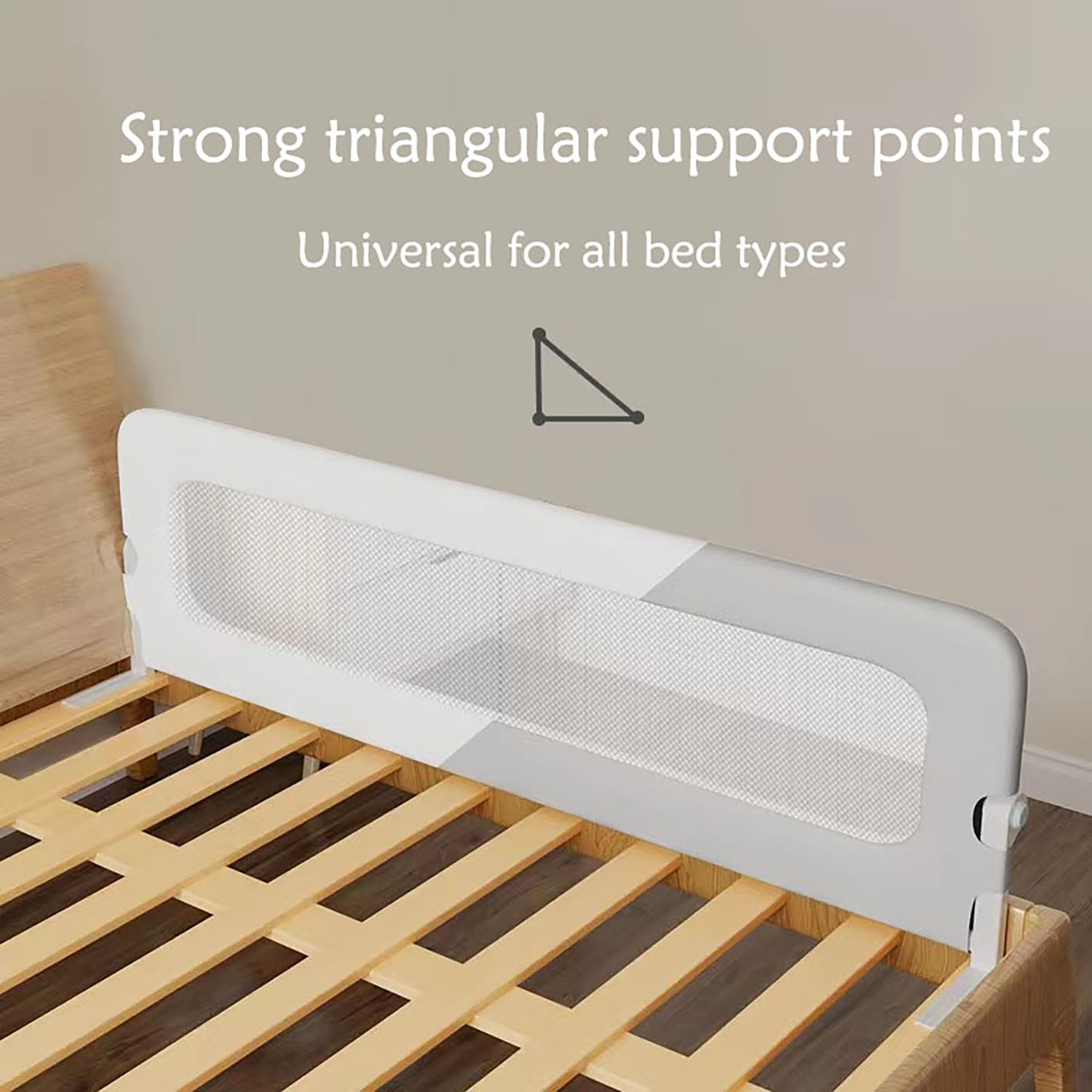 120cm 屋内折りたたみ式ベビーベッドガードレール寝室の手すり保護バリアレール落下防止安全幼児フェンス (47インチ)