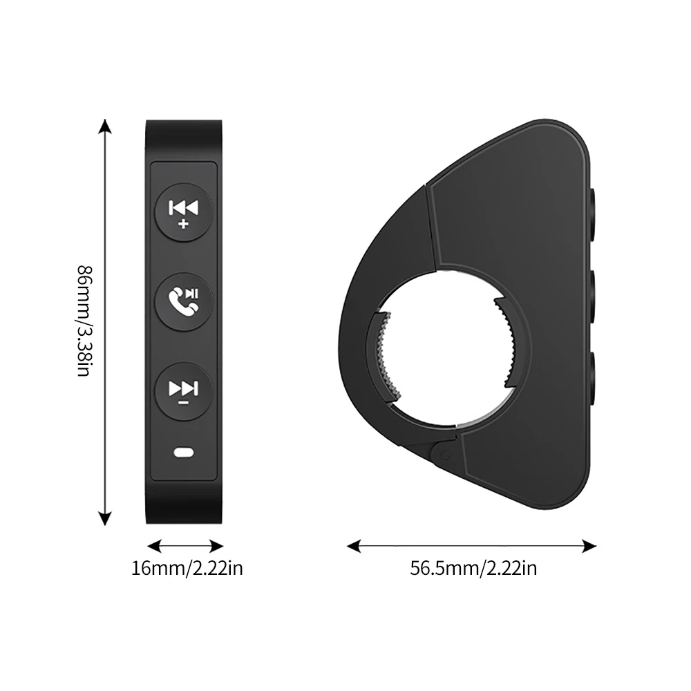 Control de manillar de motocicleta, Bluetooth, inalámbrico, llamadas manos libres, Control remoto, resistente al agua, control multimedia para manillar de bicicleta