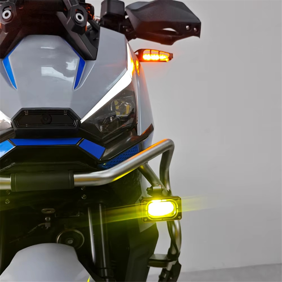 Ingenious Motorcycle LED Fog Light Guard Protector Spotlight Cover for ZONTES 368G Accessories YellowDurable