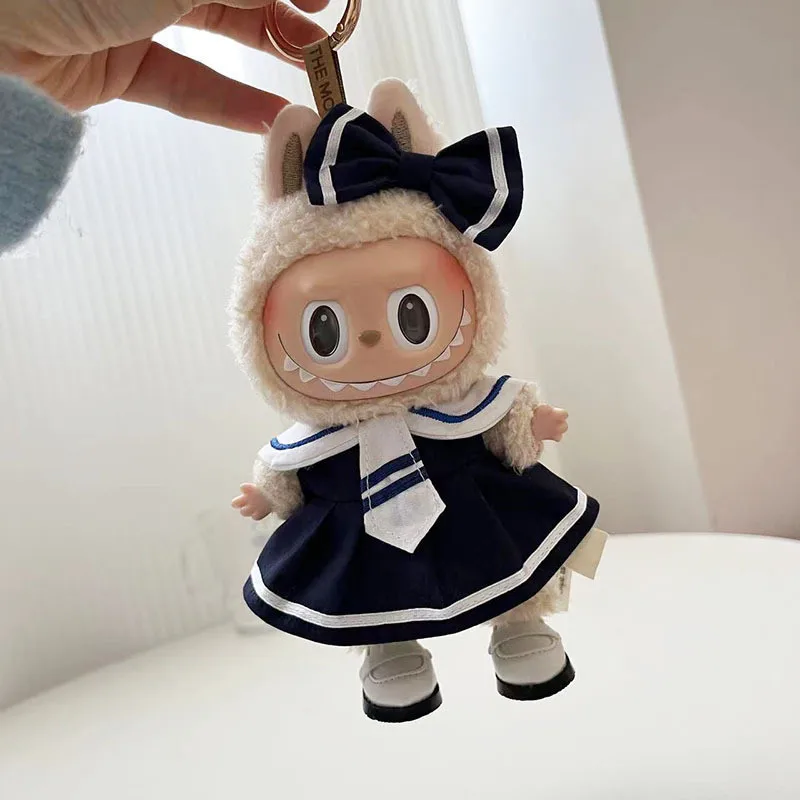 17 см мини-плюшевая кукла, одежда, аксессуары для Кореи, Kpop Exo Labubu Idol, куклы, костюм в британском стиле, одежда, подарок