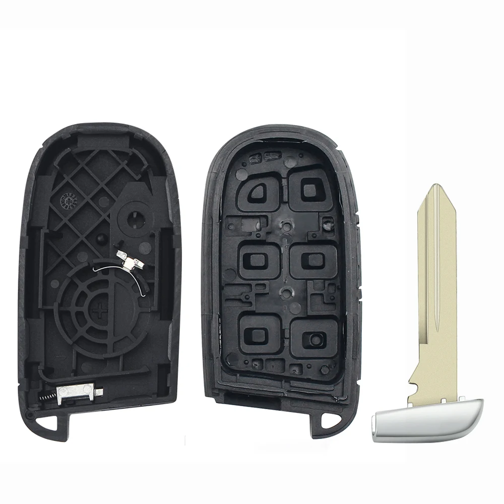 KEYYOU 2/3/4/5BTN Auto Smart Key Fall Shell Für Jeep Grand Cherokee Dodge Ram 1500 reise Ladegerät Dart Challenger Durango