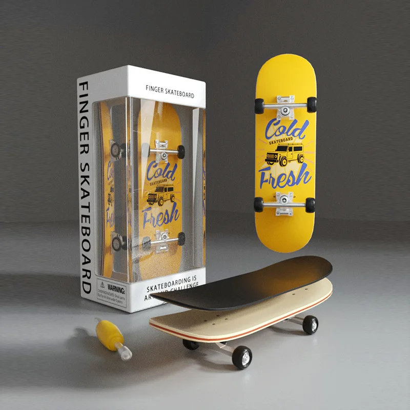2024 New Toy Finger Skateboards Hobbies Novelty Anti Stress Sensory Fingerboard Toys Mini Funny Gift For Kids Boy