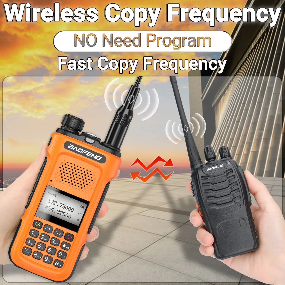 1/2PCS Baofeng UV-10 Pro Long Range Walkie Talkie Drahtlose Kopie Frequenz Dual Band 999CH Typ-C für UV-5R Ham Zwei Weg Radio