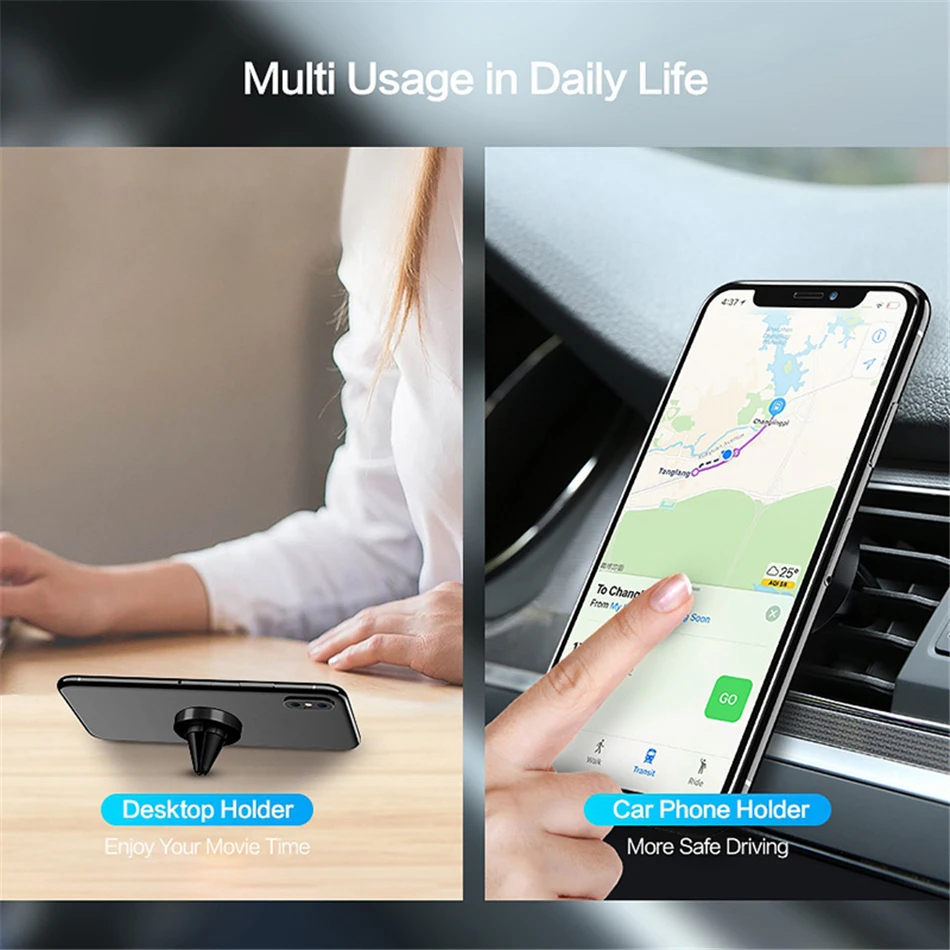Strong Magnetic Car Phone Holder Universal Car Air Vent Smartphone Stand Cellphone GPS Bracket For iPhone Xiaomi Samsung Holder