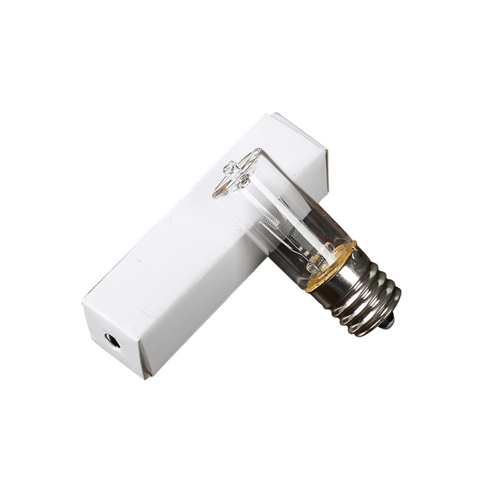 E17 10 V Quarzröhre UVC-Desinfektionslampe Ozon 254 nm UV-Lampe Glühbirne keimtötende UV-Lampe tötet Milben für die Küche zu Hause