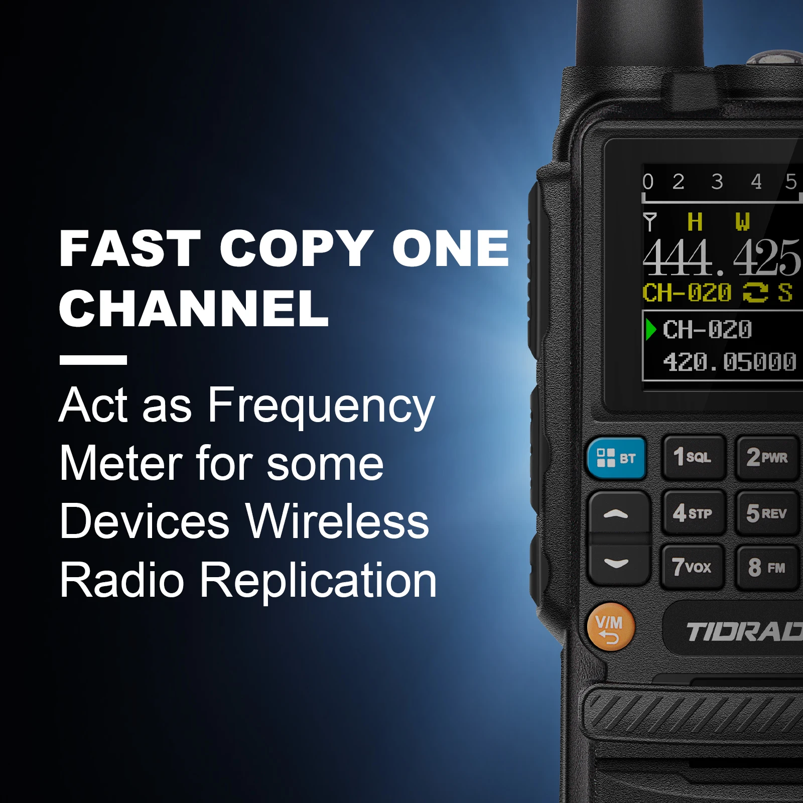 TIDRADIO H3 Walkie Talkie Tweerichtingsradio Telefoon APP Draadloze programmering Dual PTT Air Band Lange afstand radio USB-C Programmering