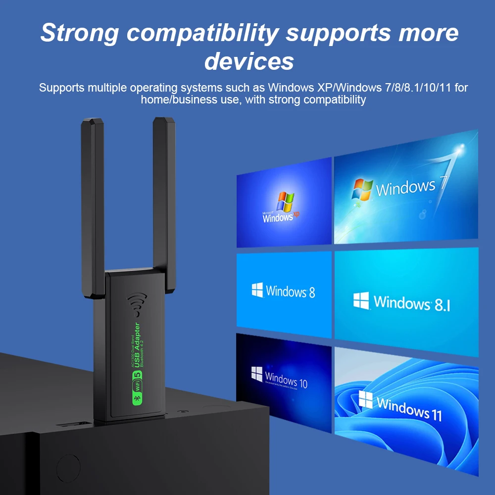 1300 Мбит/с USB 3.0 WiFi Bluetooth-адаптер 2,4G 5 ГГц Wi-Fi антенна двухдиапазонный 802.11ac мини беспроводной компьютерный приемник сетевой карты