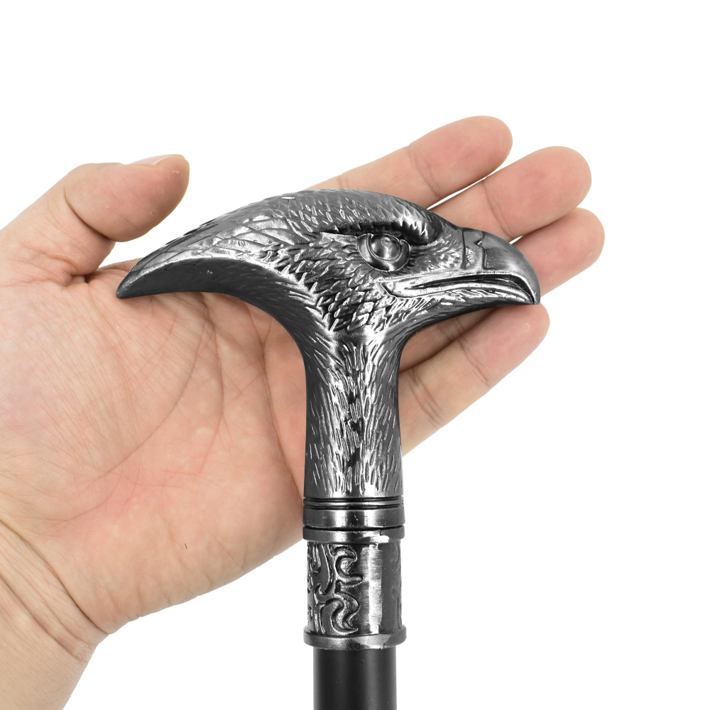 Bastão de bengala do Falcão de águia, Bastão de metal elegente cabeça, Muleta sem mão do homem, Moda, 92cm