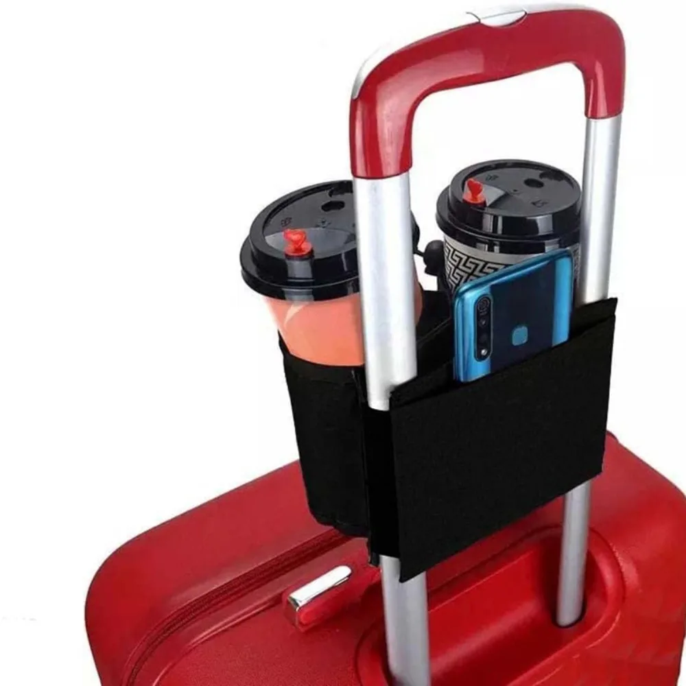 Reisegepäck-Getränkehalter, langlebig, für Koffer, Getränke, Reisen, Milch, Tee, Kaffeetassen, Halter, passend für alle Koffergriffe