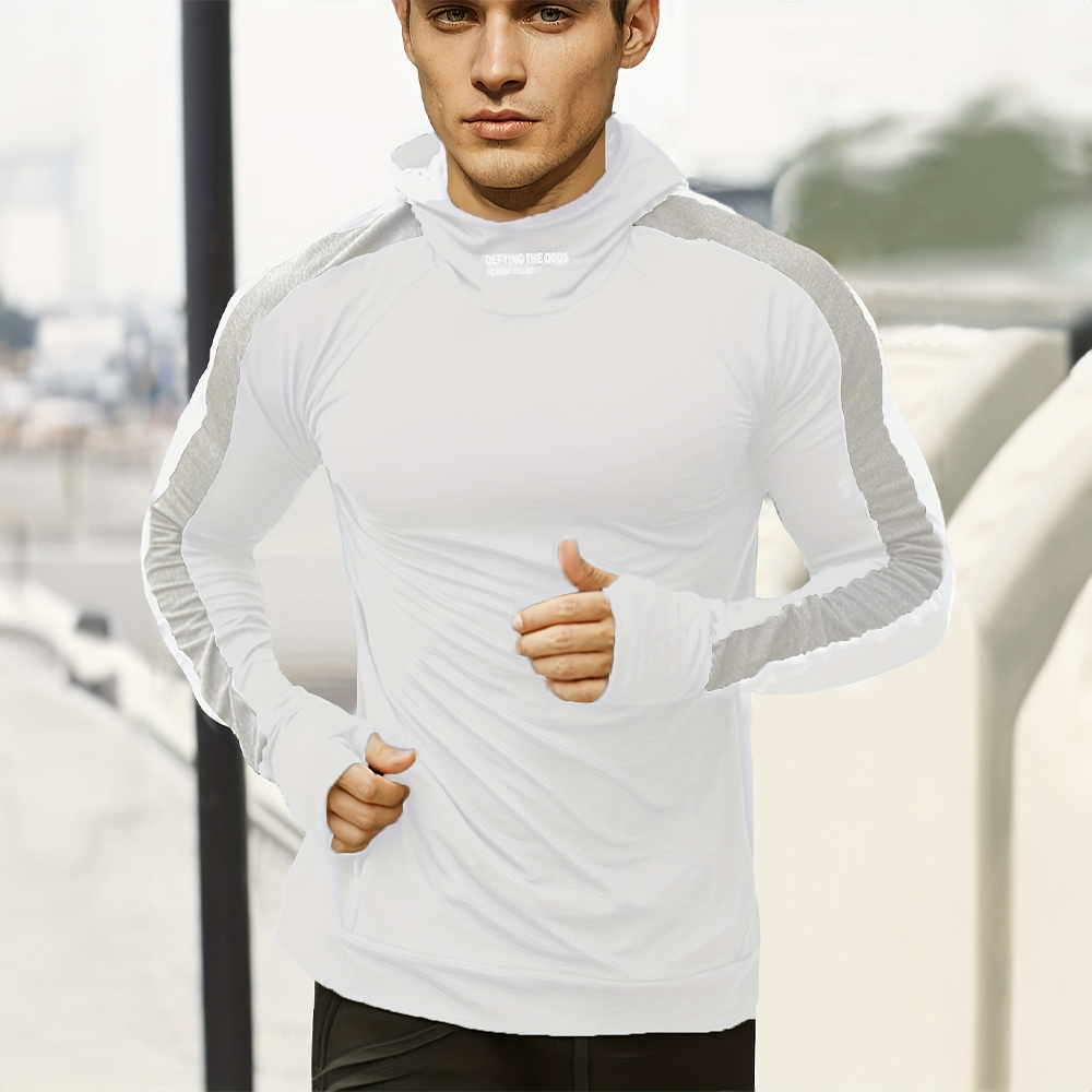 Otoño nueva ropa deportiva para correr ropa deportiva ajustada deportes trotar compresión Sudadera con capucha para hombres jersey de ocio al aire libre ropa para hombres