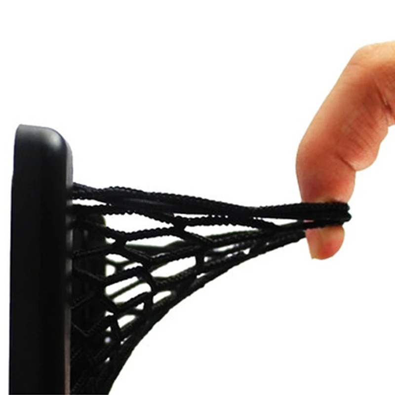 Universal Car Phone Holder Organizer, Saco De Armazenamento, Auto Paste, Net Pocket, Acessórios, 20x8cm, 8x15cm, 1Pc, 2Pcs