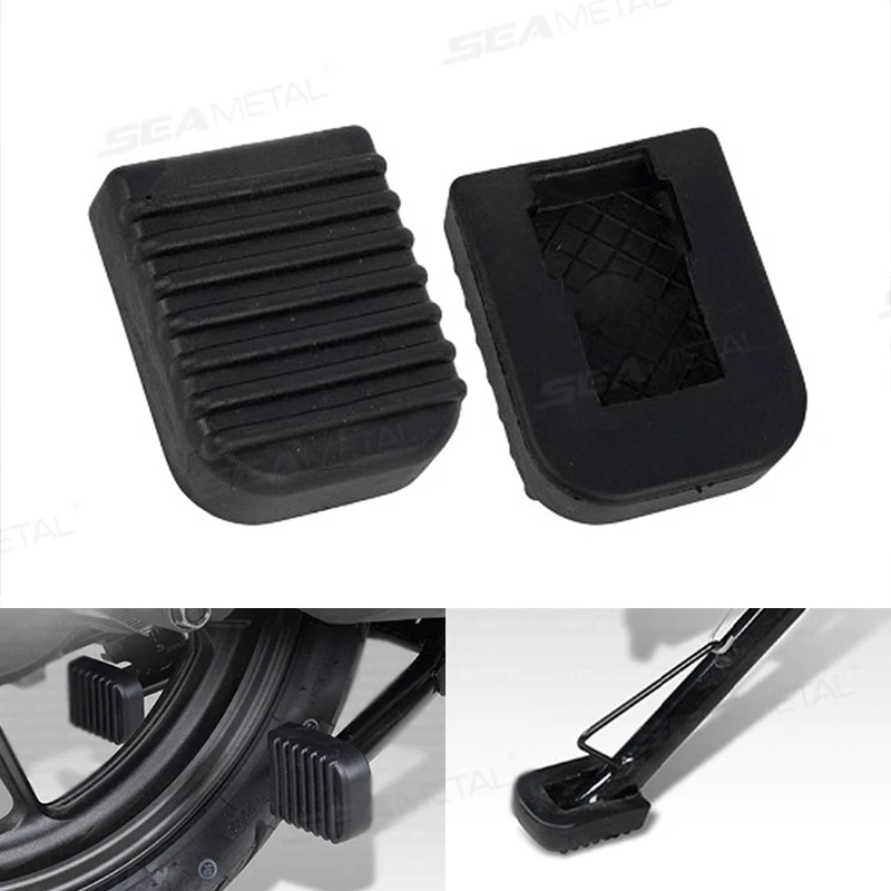 Blalon motocicleta suporte almofada kickstand placa de suporte de borracha estacionamento ao ar livre moto pé suporte lateral base kickstand titular almofada