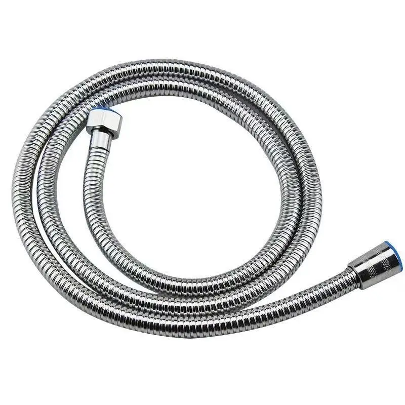 1m/1.5m/ 2m g1/2 Polegada mangueira de chuveiro flexível de aço inoxidável longo banheiro chuveiro mangueira de água extensão tubo de encanamento puxando tubo
