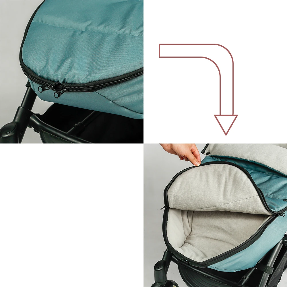 Saco de dormir Universal para cochecito, calcetines impermeables que mantienen el calor en invierno, Material polar, saco de dormir colorido, accesorios para cochecito
