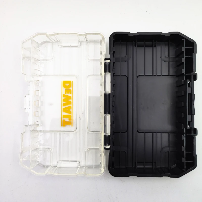 DEWALT TSTAK Tough Case Black Medium Stackable Removable Dustproof Drill Bits Accessories 148*85*40mm Storage Tool Box 1PCS