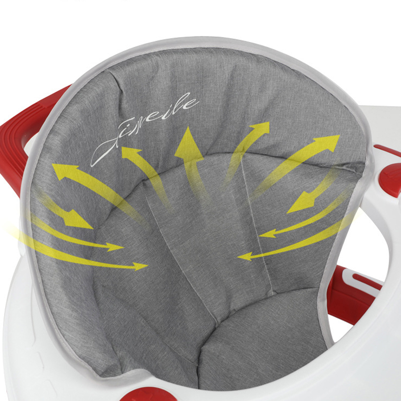 Trotteur multifonction pliable et réglable pour bébé, chariot d'apprentissage pour nouveau-né avec musique avec roulettes et sièges