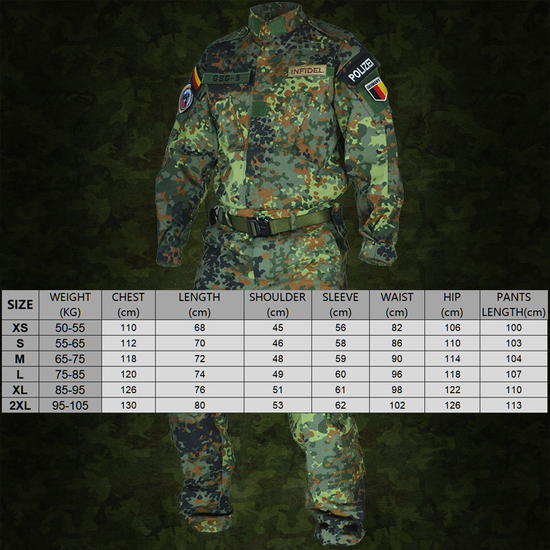 Mege Flectarn Taktische Uniform ACU Camouflage Patche Outdoor CS Team Gear