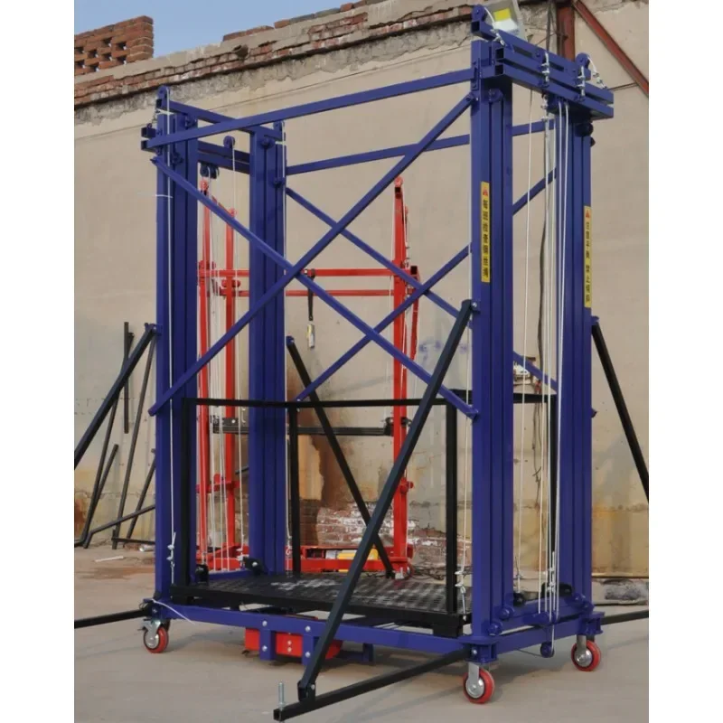 Galvanized Electric Scaffolding Construction Machine Steel Lift Tables Lifting Platform Truss Cranes for Building Safety Ladders