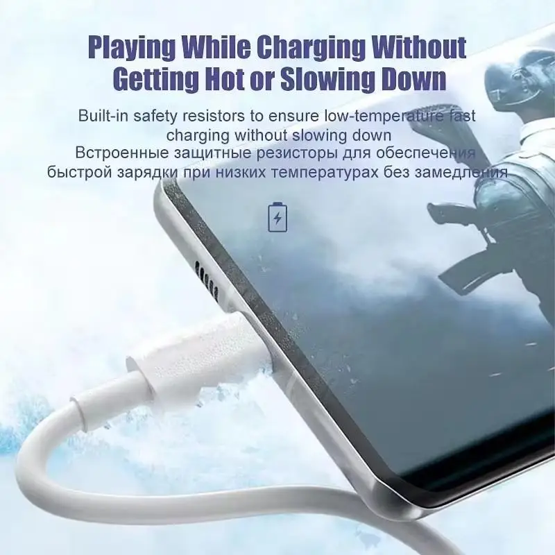 3PCS 6A 100W Type C Super Snelle Oplaadkabel Data Cord Voor Samsung Huawei Xiaomi Redmi Quick Charing USB C Kabels