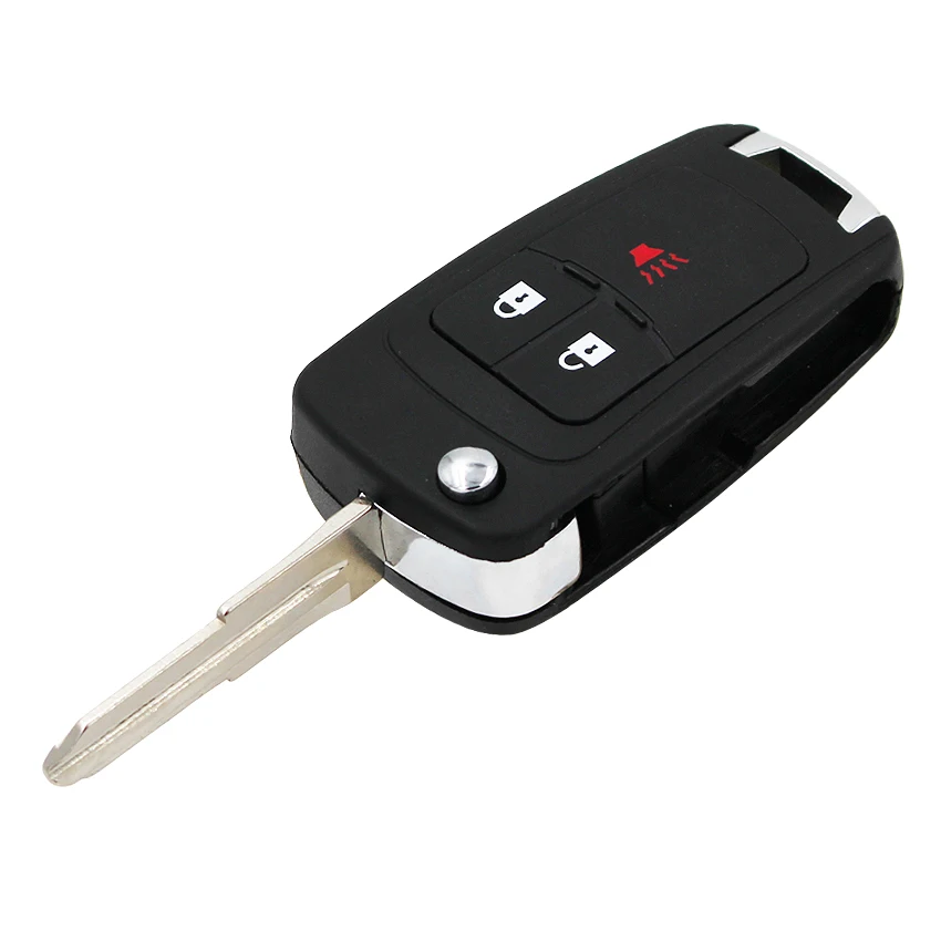 Ecusells 3 botones Flip Key Shell funda Fob para Chevrolet Spark 2012-2016