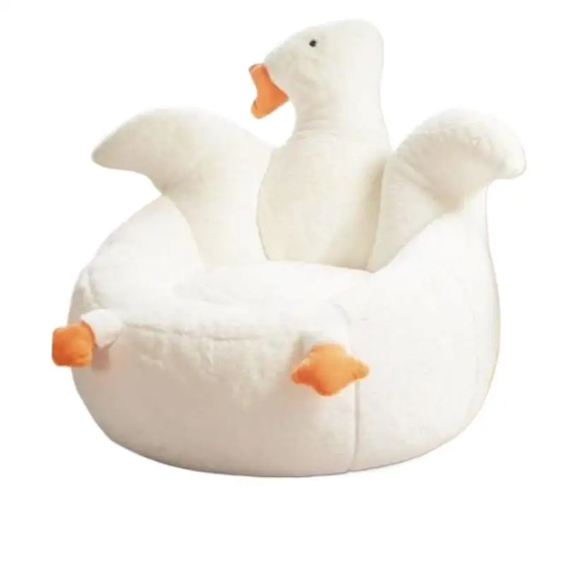 K-Star เด็กโซฟาขนาดเล็กเด็ก Tatami น่ารักการ์ตูนกํามะหยี่ Goose เก้าอี้ห้องนอนห้องนั่งเล่น Home Simple Lazy โซฟา 2024 ขายร้อน
