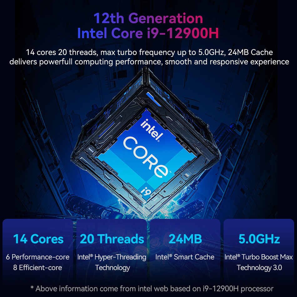 Gaming-Computer Intel Core i9 12900HK i7 9750H 8750H GTX RTX 3168WIFI Unabhängige Grafik HDMI2.0 4K BT4.0 Win11 Mini-PC