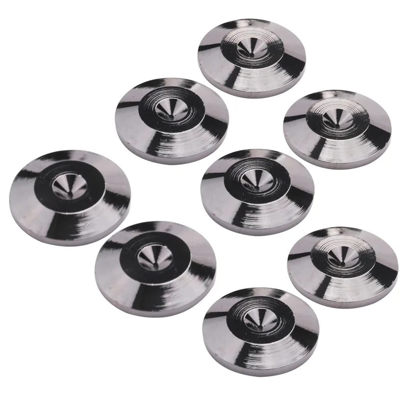 金属製の耐衝撃フットスパイクパッド、スピーカー用スタンドマット、CDプレーヤー、ターンテーブルアンプ、レコーダーフットパッド、8個