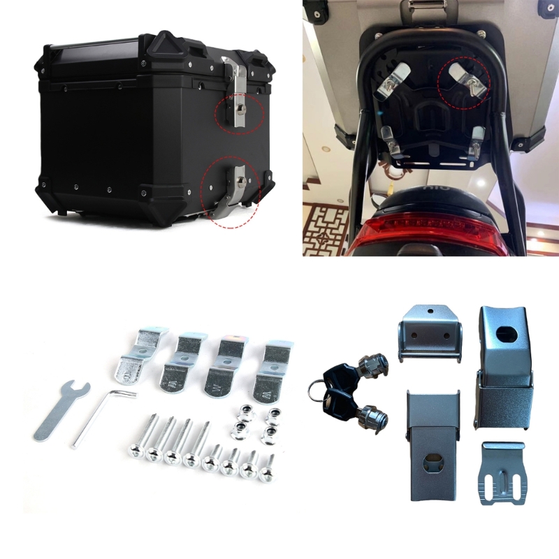 2024 Xe Máy Mới Bên Hành Lý Dây Thân Cây Thúng Vặn Ốc Lông Khóa Thanh Hỗ Trợ Xe Máy Khung Gắn Chân Đế