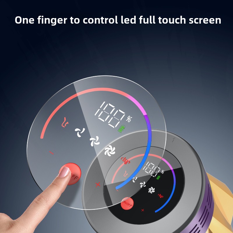 550W 45000Pa Wireless Vacuum Cleaner Powerful Suction LED Touch Display Handheld Cordless Electric Broom For Home Car Cleaning