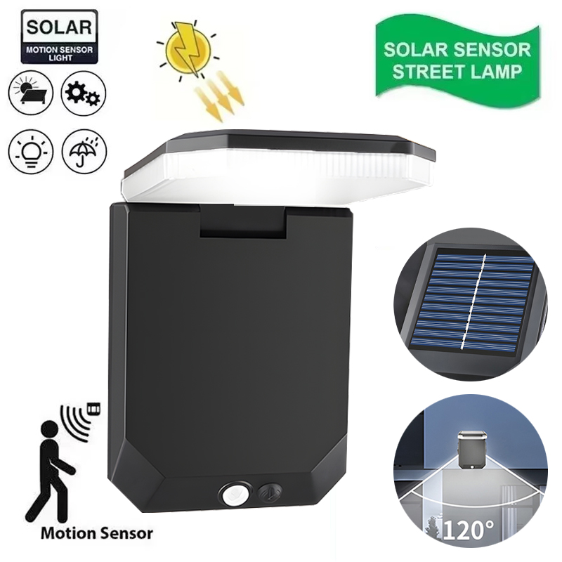 Leistungsstarke Solar-LED-Leuchten für den Außenbereich, Solarlampe mit Bewegungsmelder, 3-Modus, wasserdicht, IP65, Solar-Gartenlicht, Straßen- und Hoflaterne