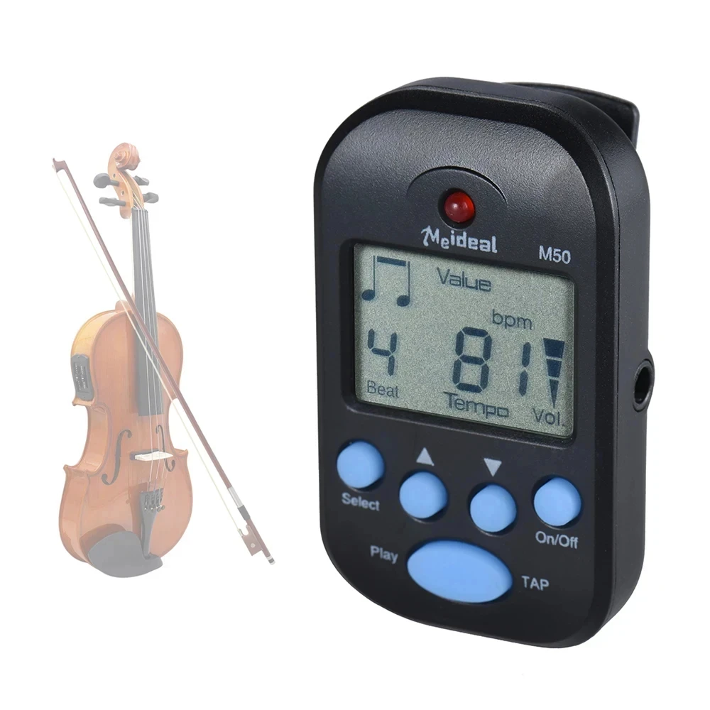 M50 guitar Metronome Professional LCD Digital Rhythm Metronome electric guitar Violin Bass Stringed Instrument Accessories