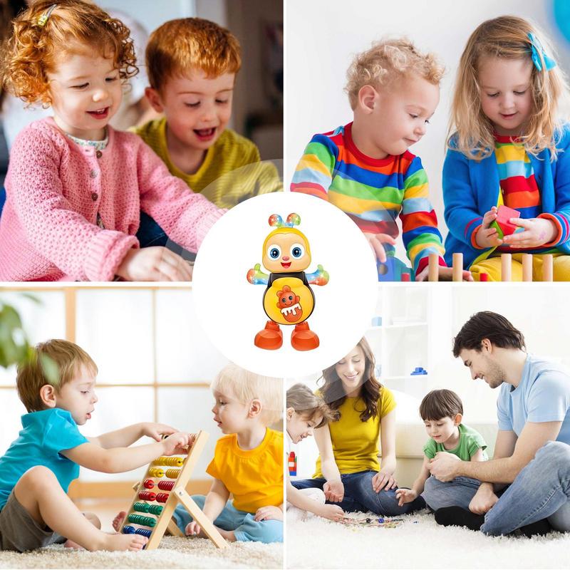 Dancing Bee For Kids Musical Toys Electronic Cartoon Bee Preschool Learning Toy Interactive Singing Animal With Lights & Music