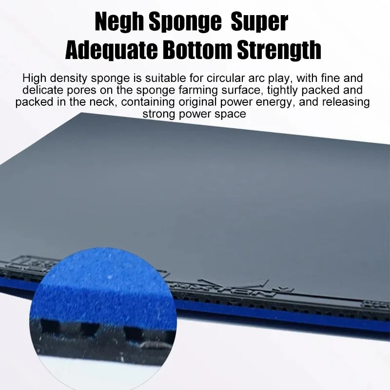 Loki rxton 3 pro borracha de tênis de mesa para raquete pegajosa e espinhas-em borracha de pingue-pongue aprovada pela ittf com esponja de alta densidade